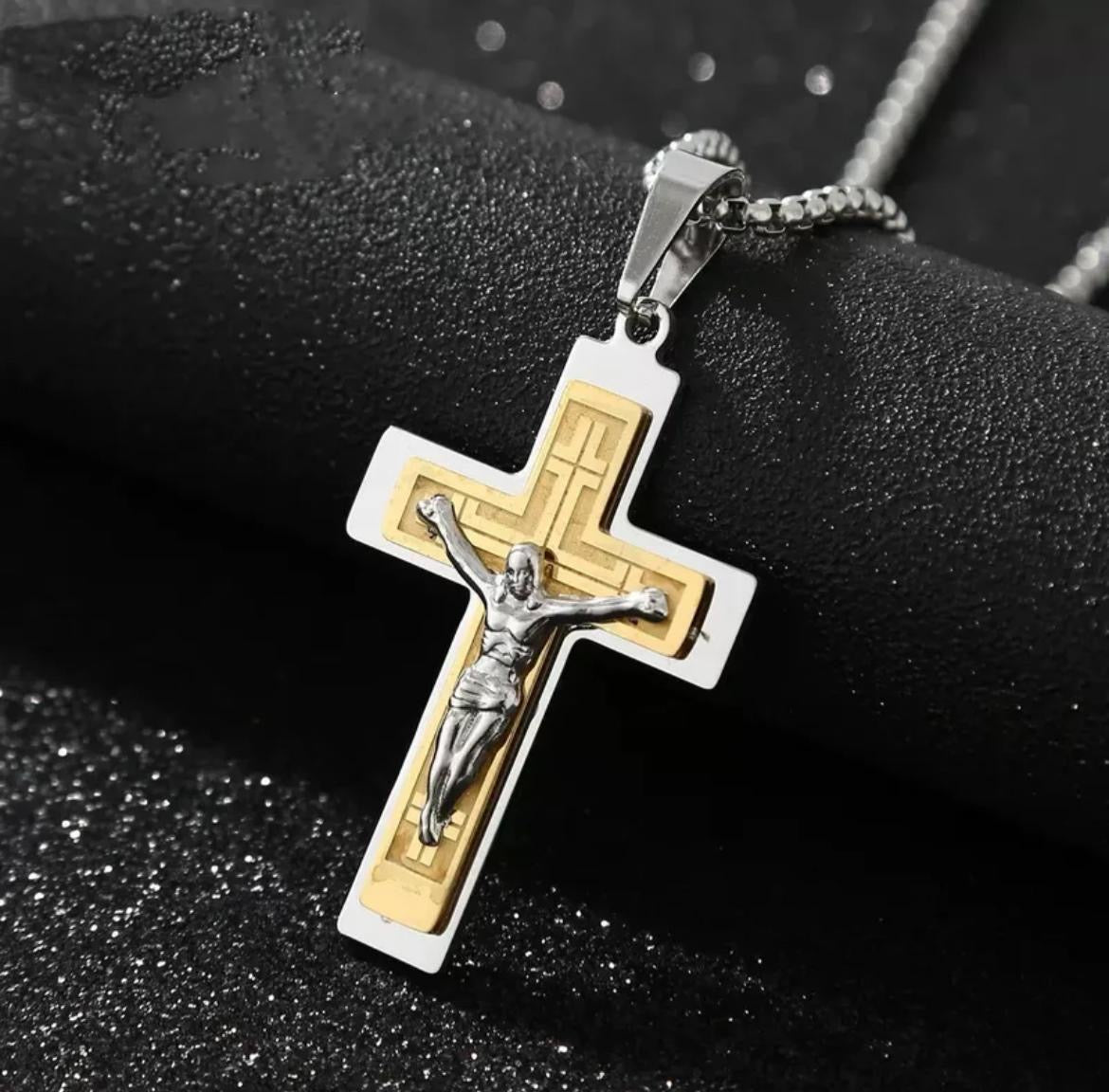 Collar Cruz Bicolor