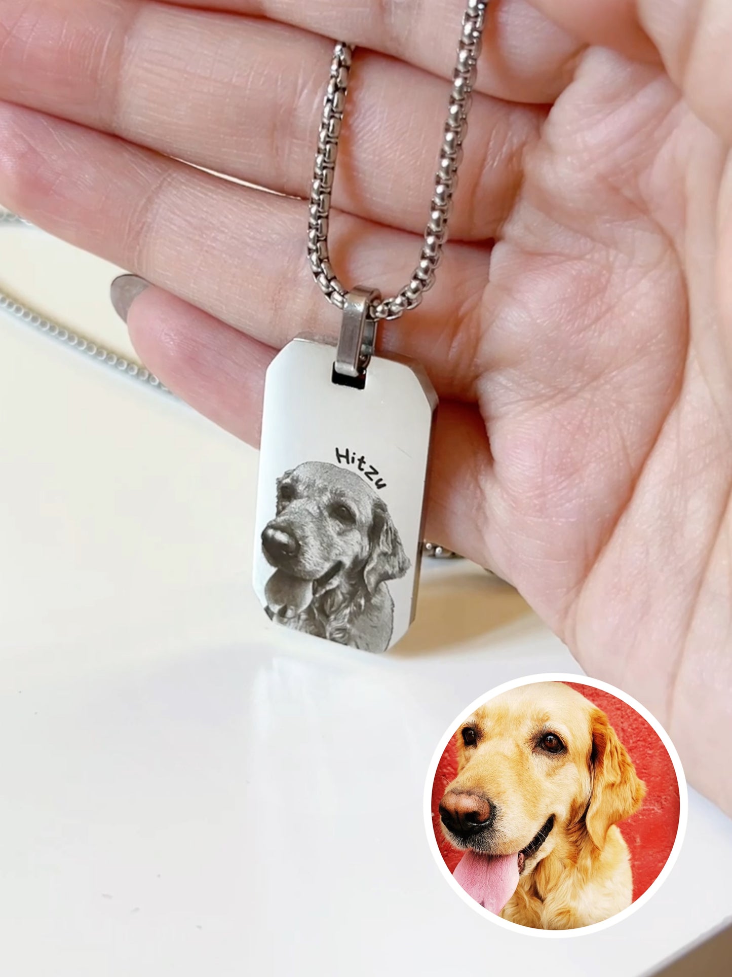 Collar Placa Militar Personalizado (imagen y/o texto)