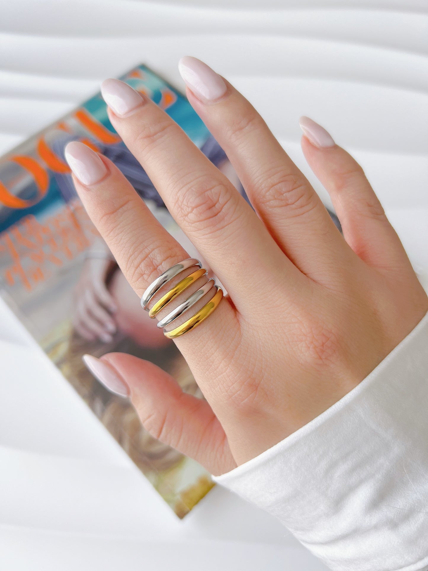 Anillo Líneas Bicolor