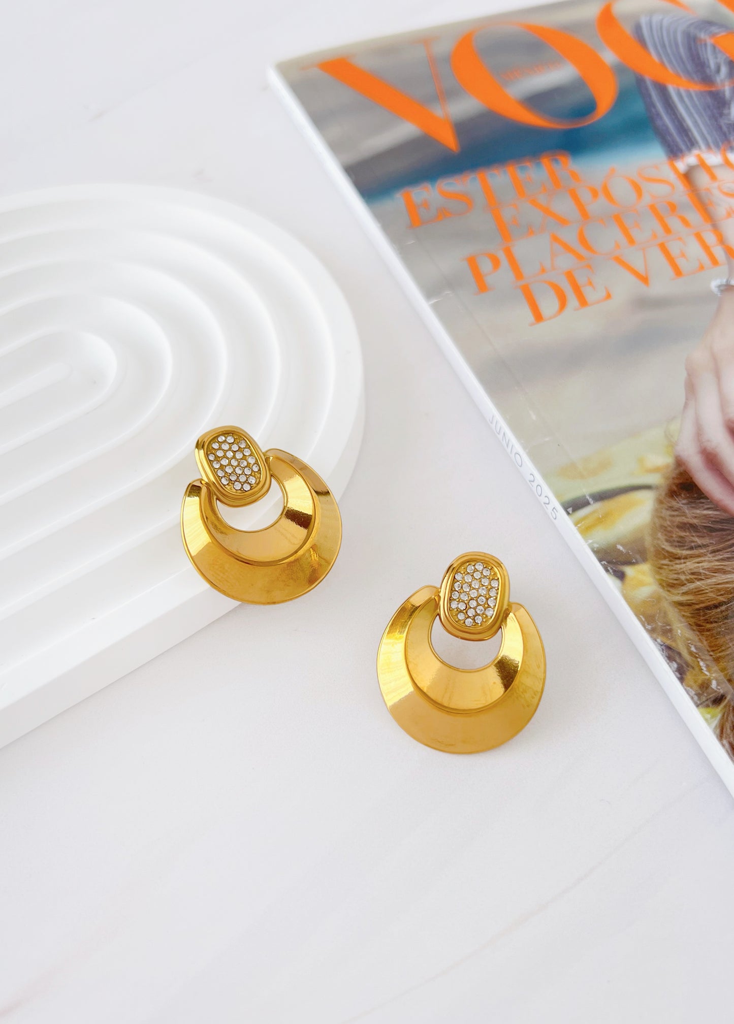 Aretes Clásicos Zirconia