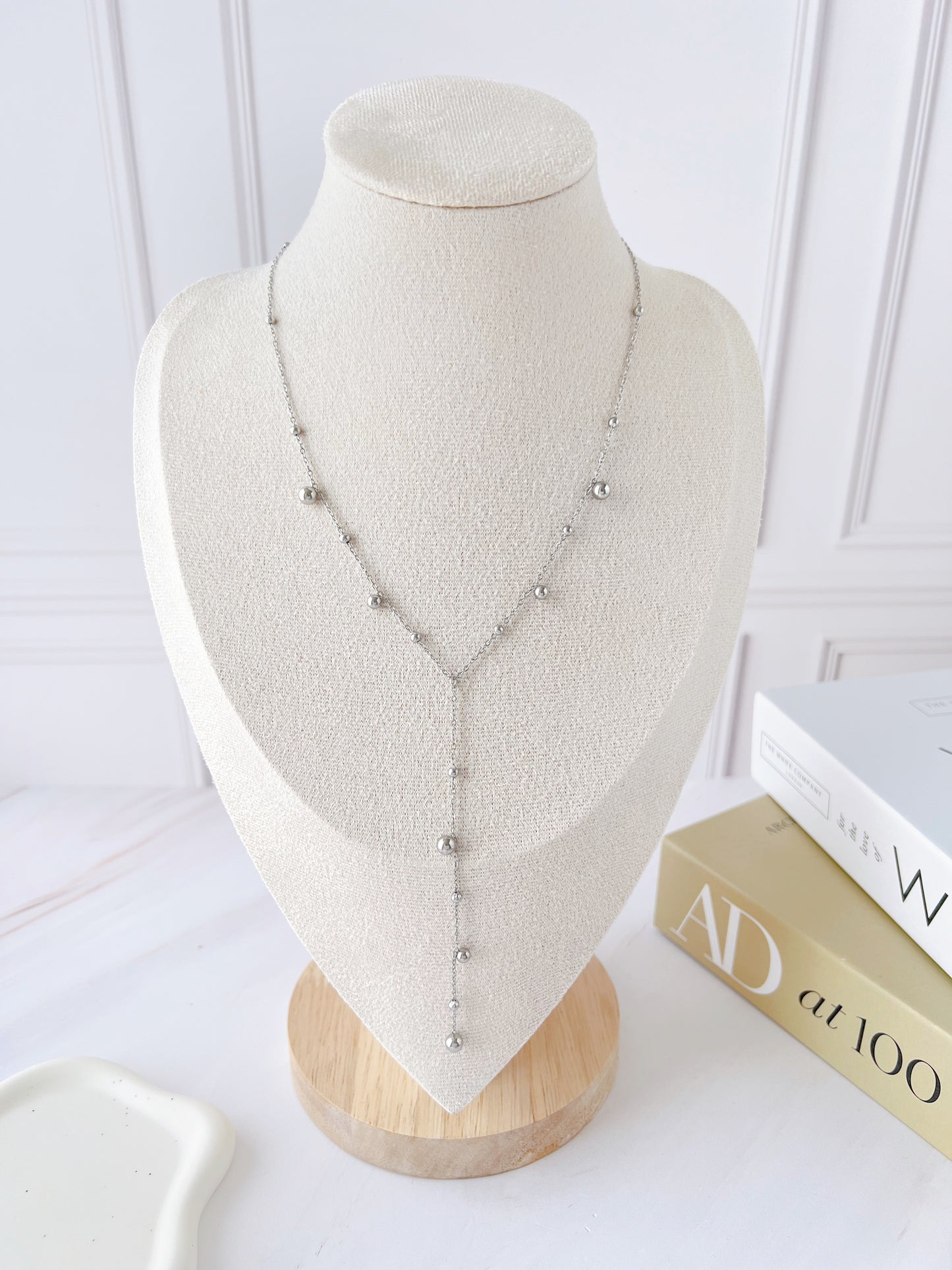 Collar Cadena Fina Bolitas