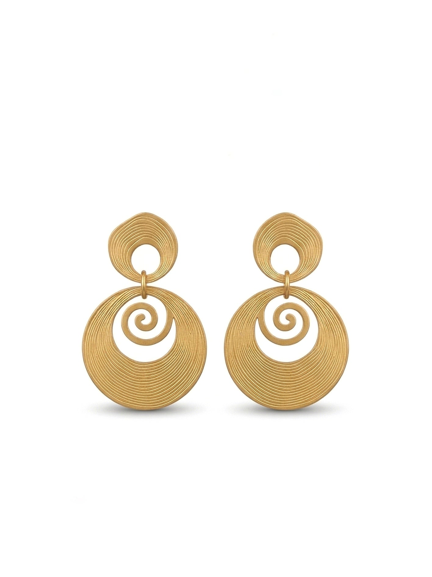 Aretes Colgantes Espiral