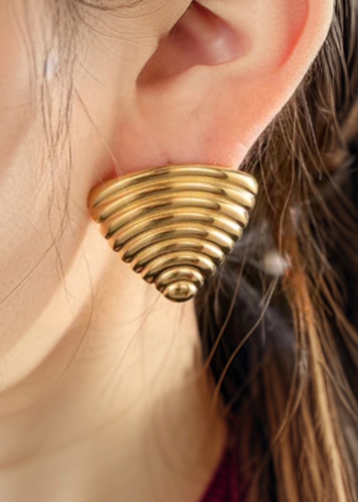 Aretes Triángulo Caracol