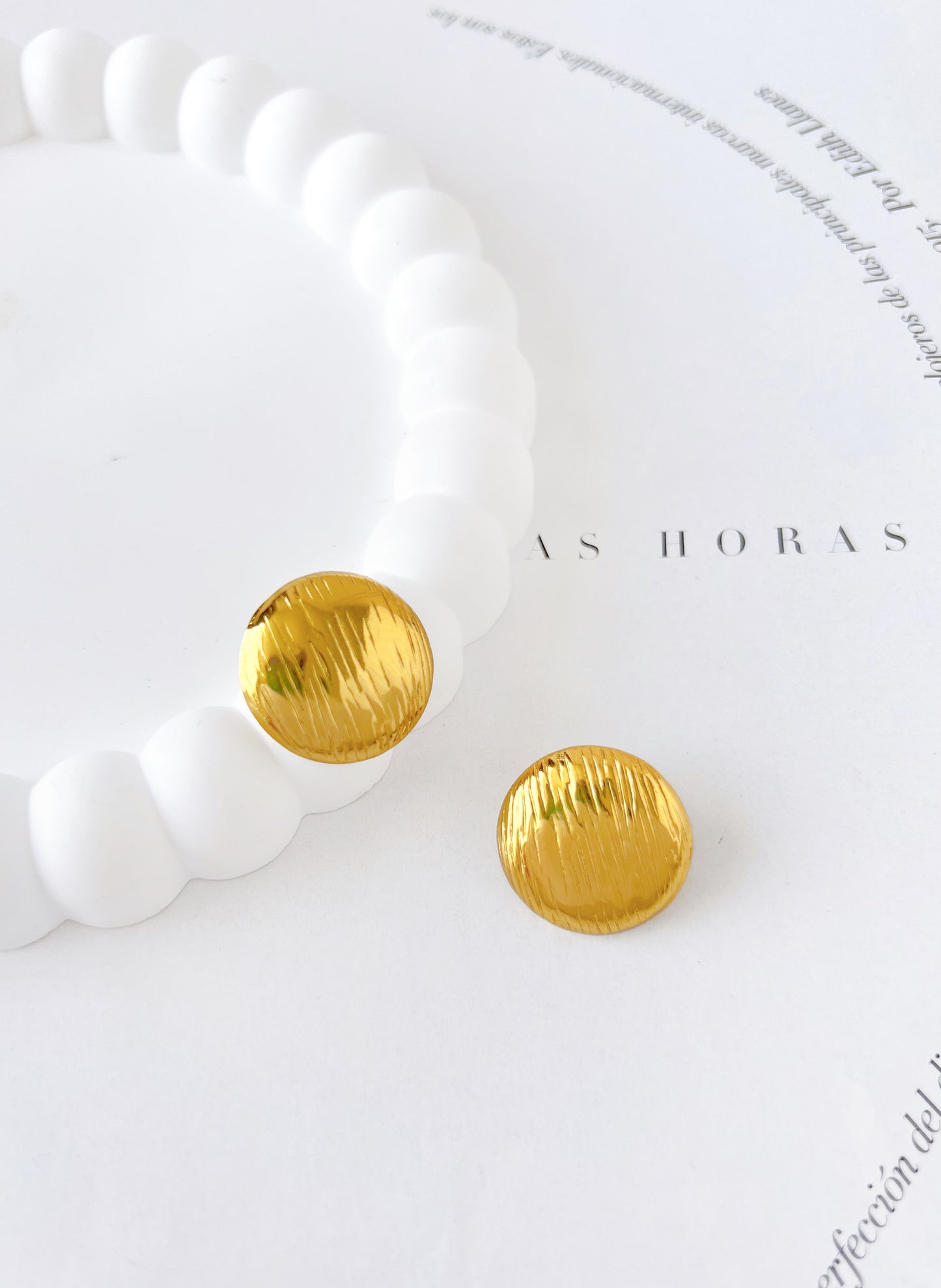 Aretes Círculo con Textura