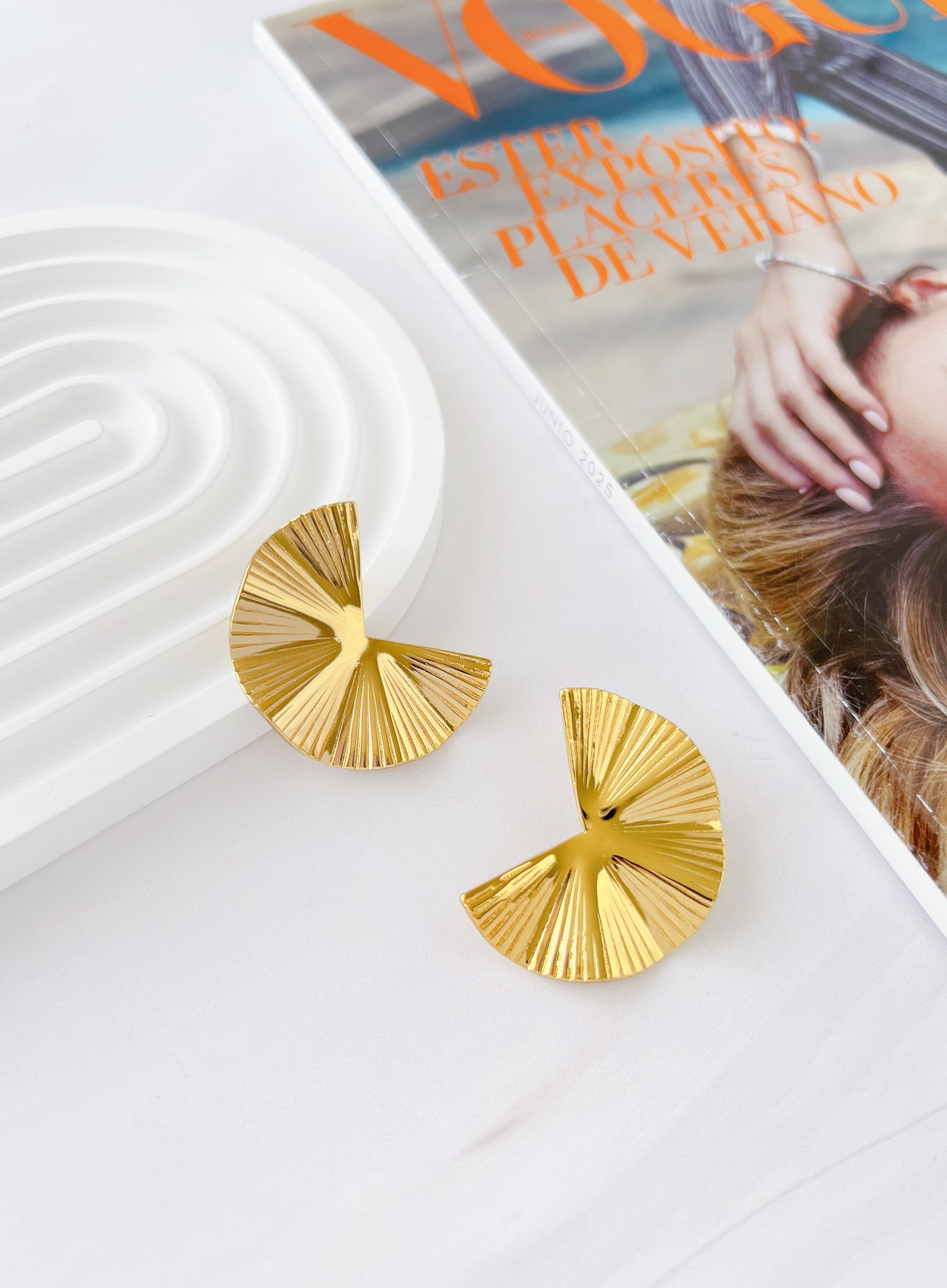 Aretes Abanico