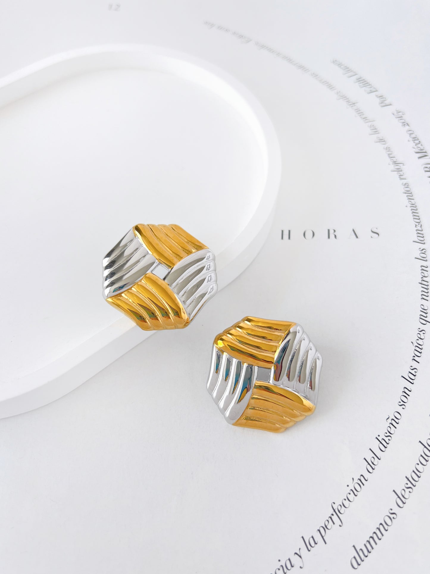 Arete Líneas Bicolor