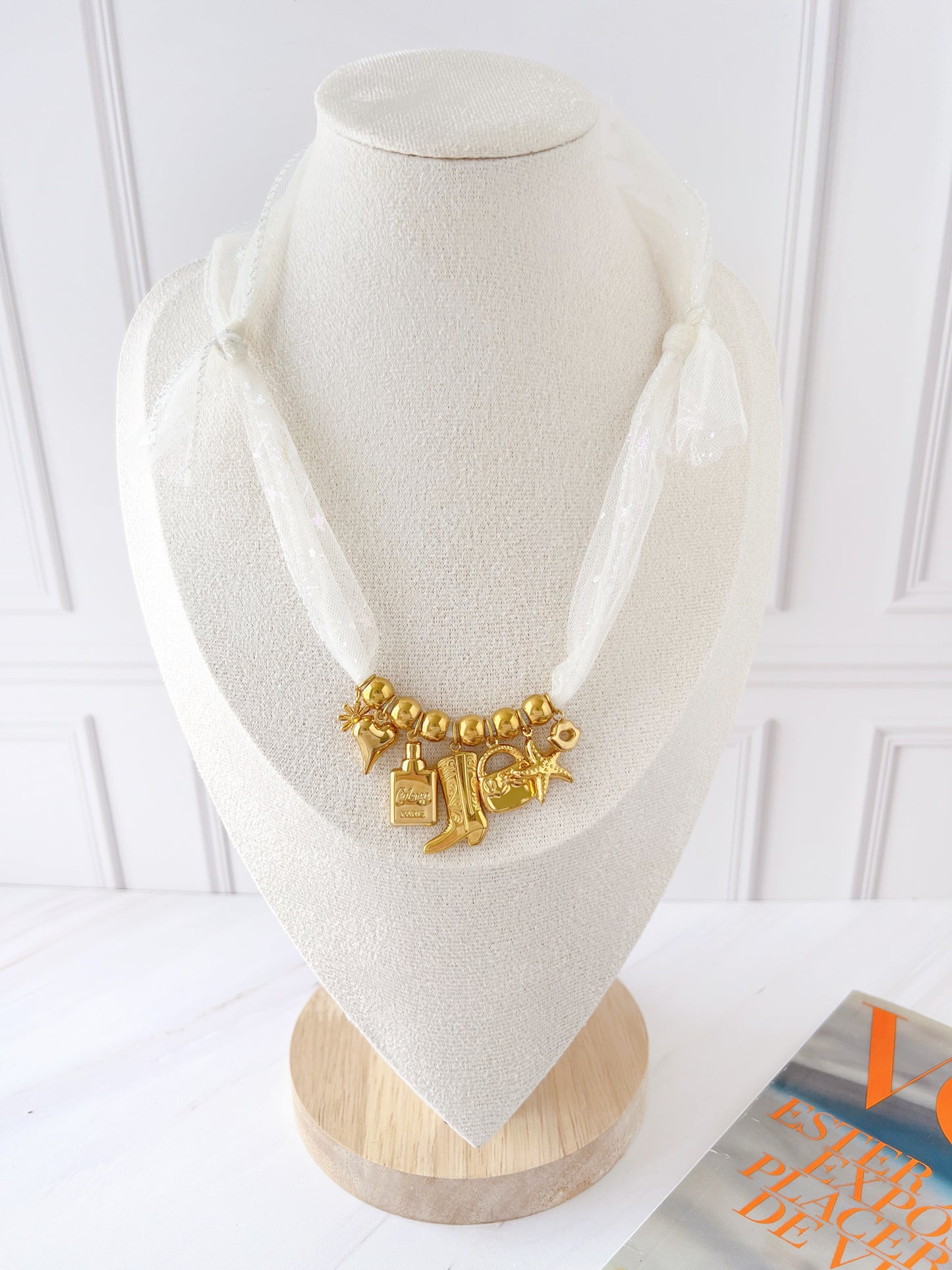 Collar Organza Varios Dijes