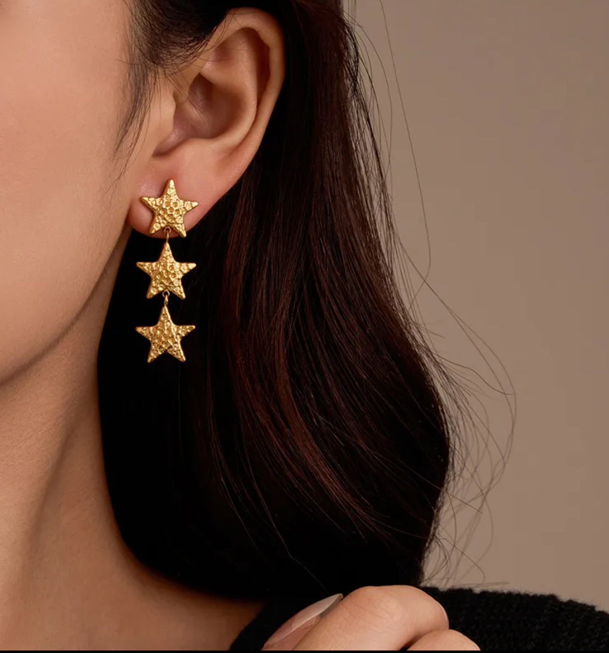 Aretes Estrella Triple