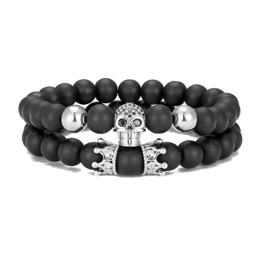 Set Pulseras Calavera