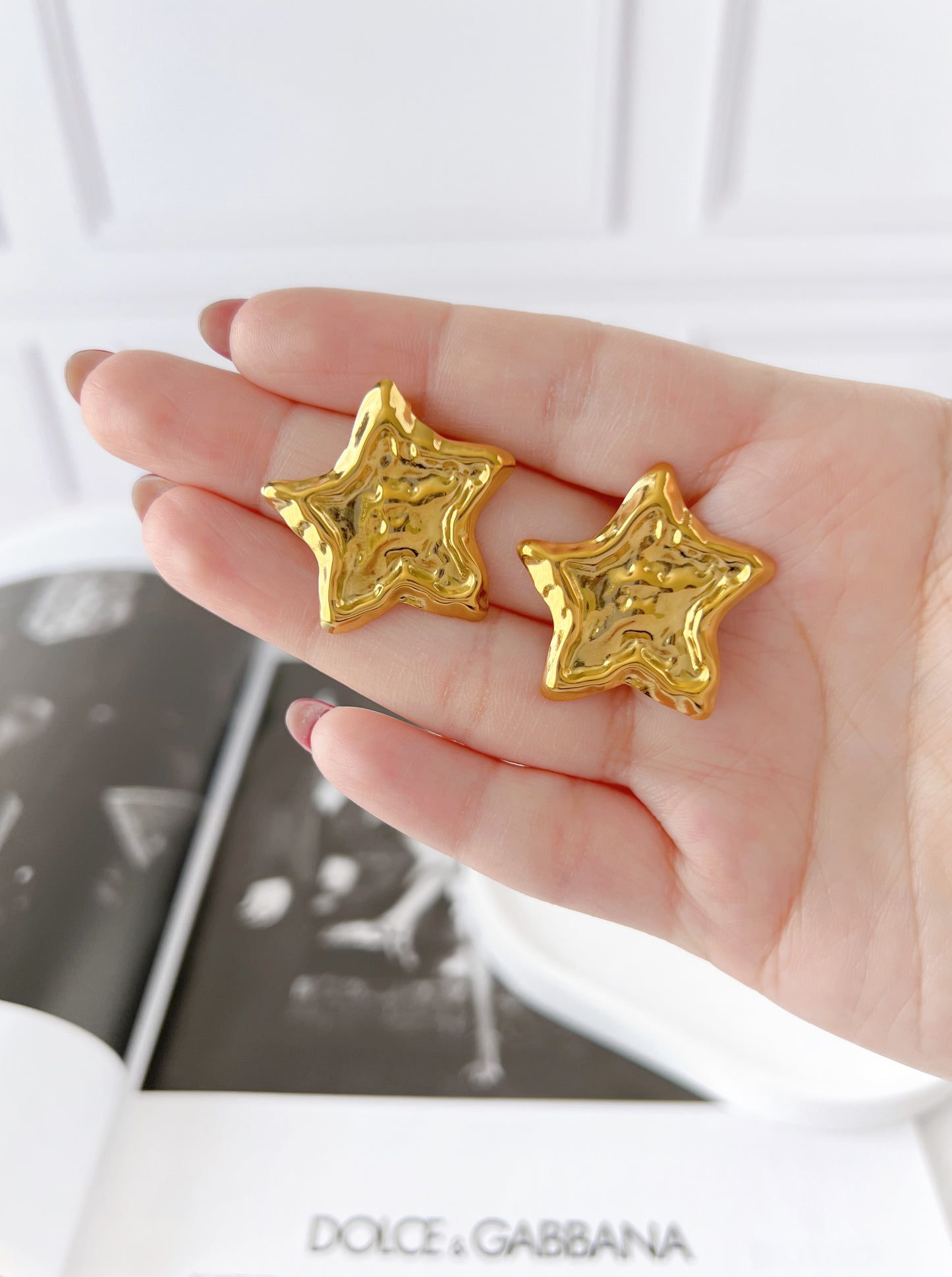 Aretes Estrella con Textura