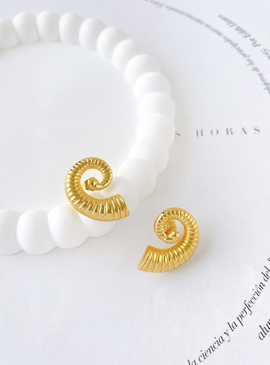 Aretes Caracol Espiral