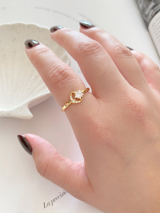 Anillo Luna y Estrella