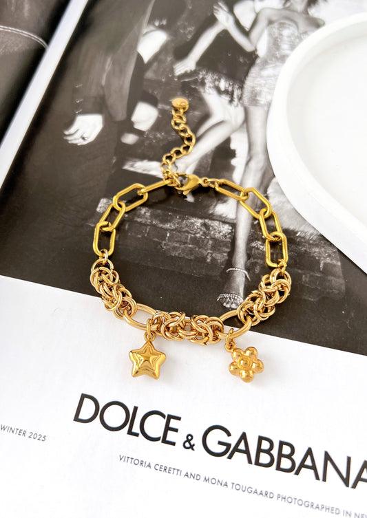 Pulsera Irregular con Dijes