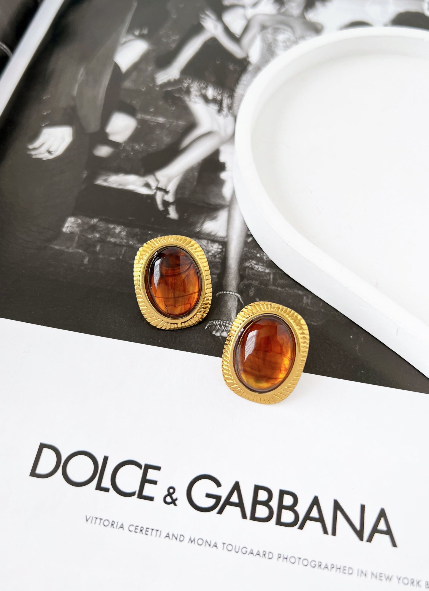 Aretes Piedra Resina