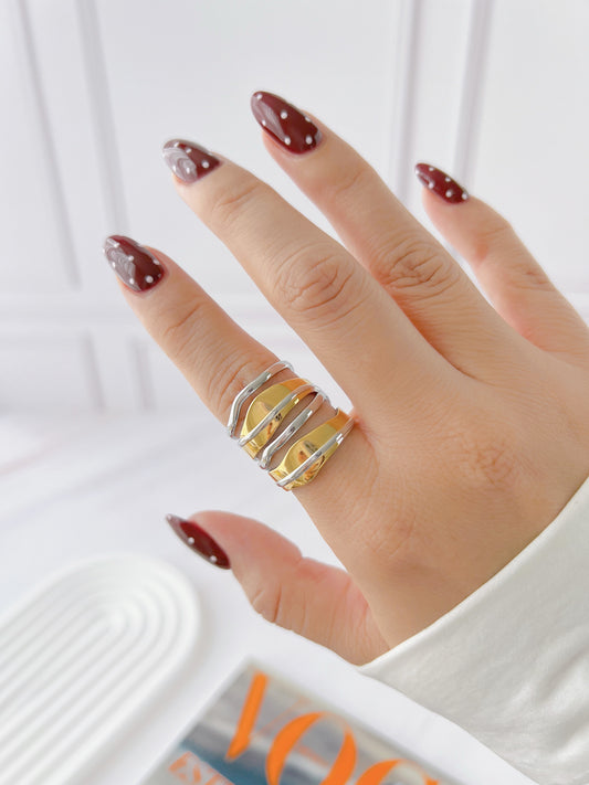 Anillo Chunky Bicolor