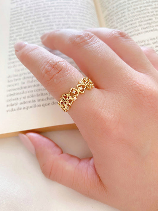 Anillo Corazones