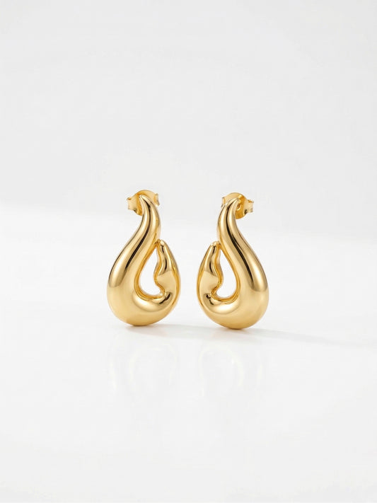 Aretes Estilo Gota Irregular