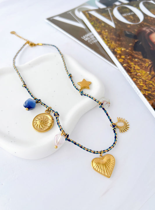 Collar Hilo Varios Dijes