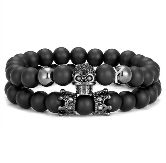 Set Pulseras Calavera