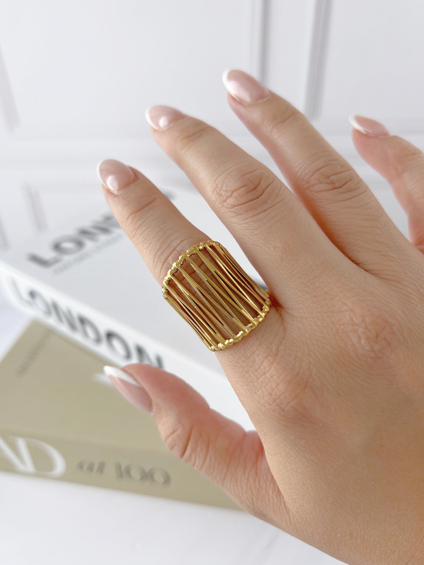 Anillo Chunky Rayas