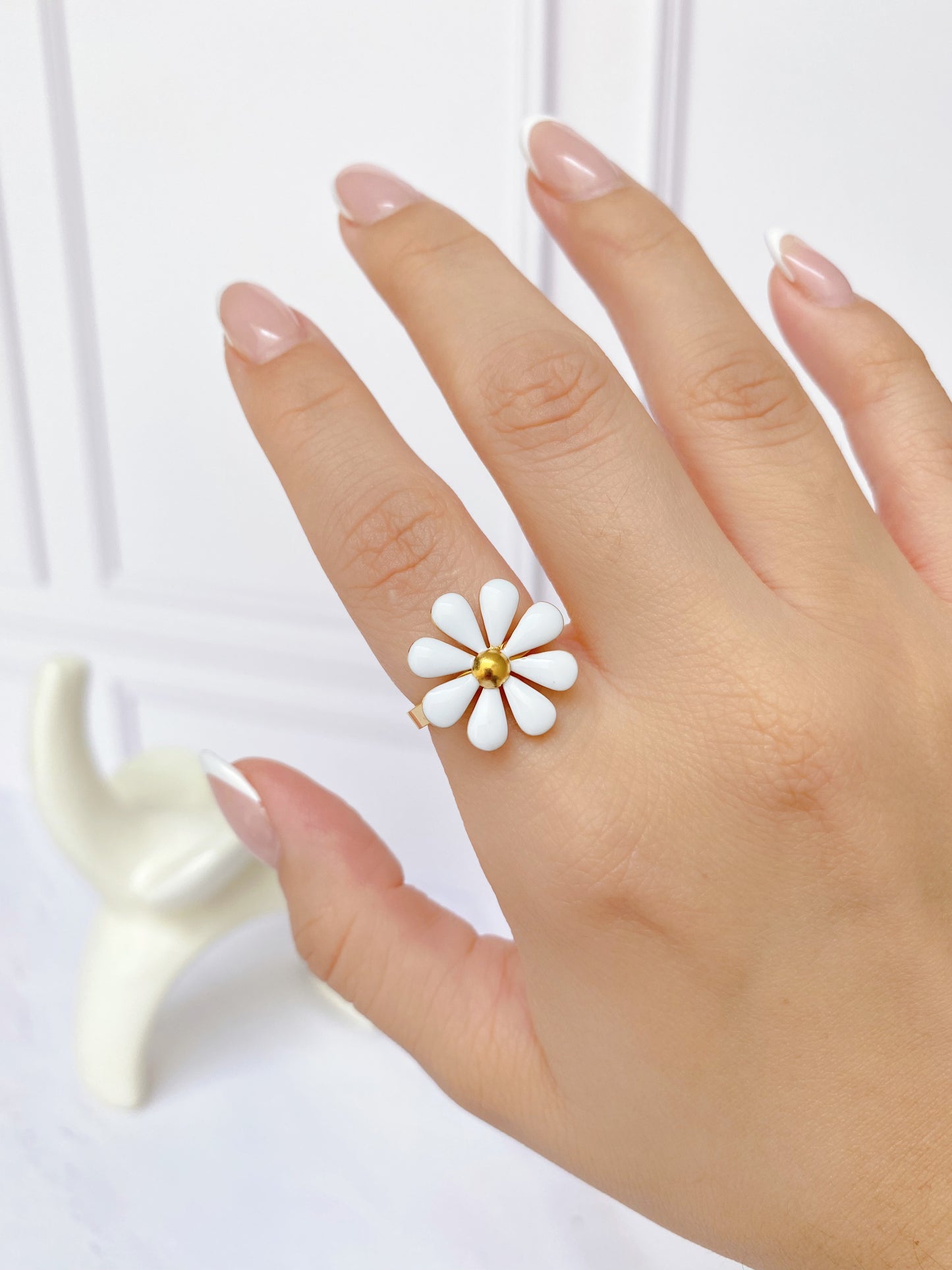 Anillo Flor Esmaltada