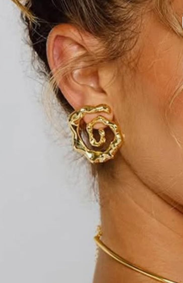 Aretes Espiral Irregular