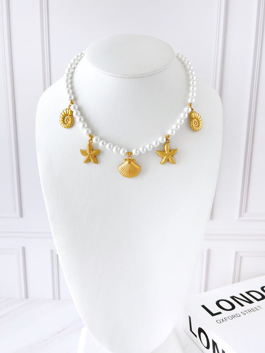 Collar Perlas Marino