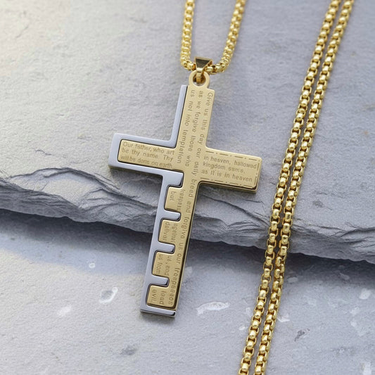 Collar Cruz con Oración