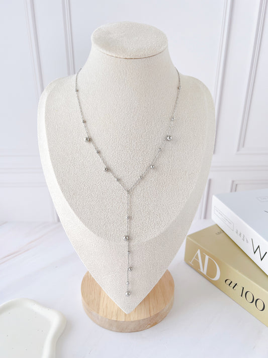 Collar Cadena Fina Bolitas