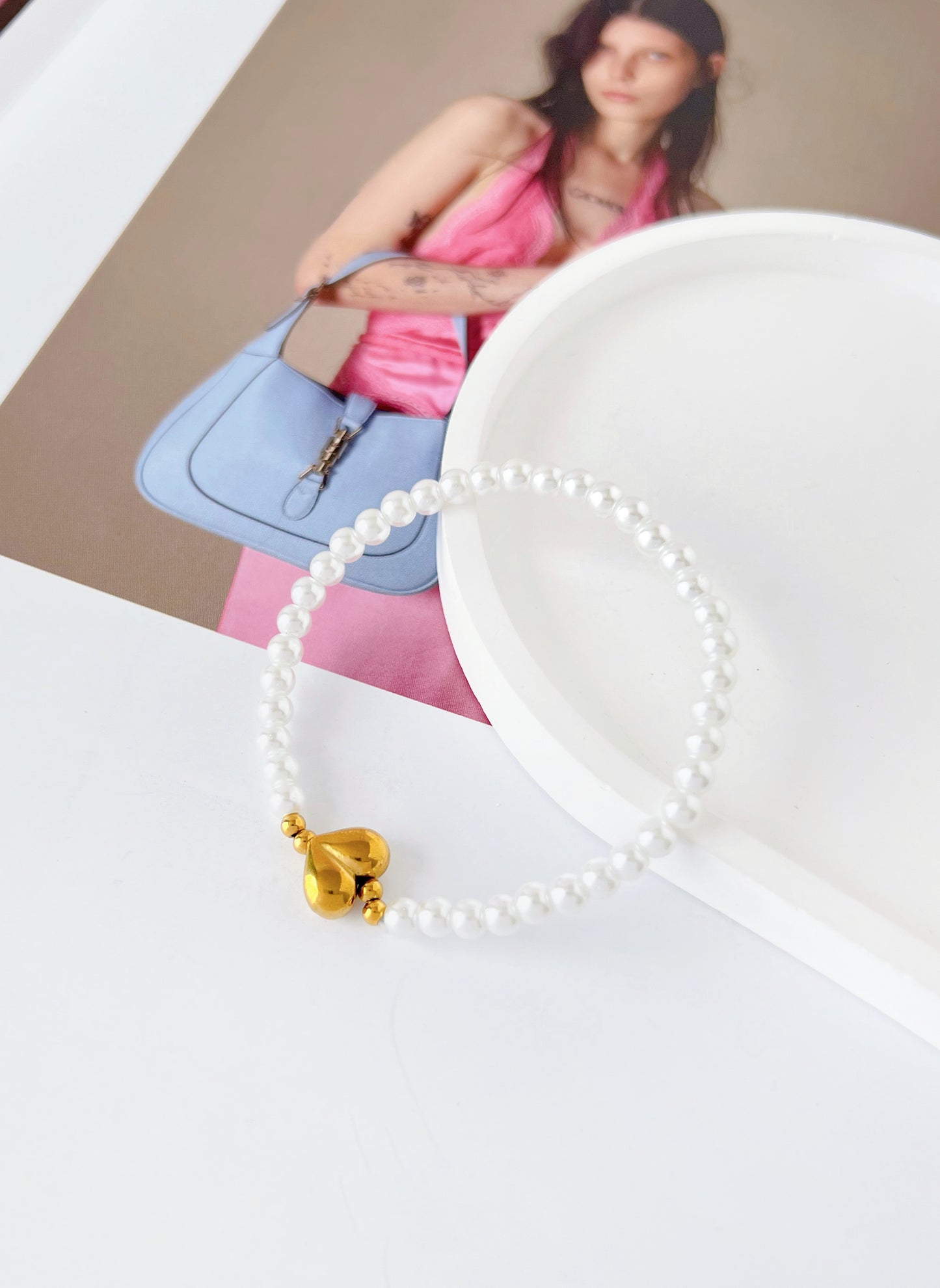 Pulsera Perla Corazón - San Valentín