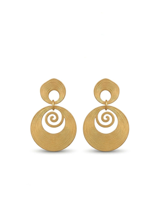 Aretes Colgantes Espiral
