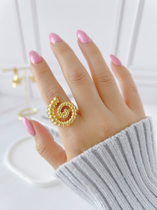 Anillo Caracol Espiral