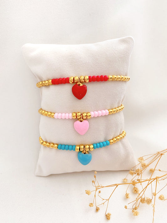 Pulseras Corazones