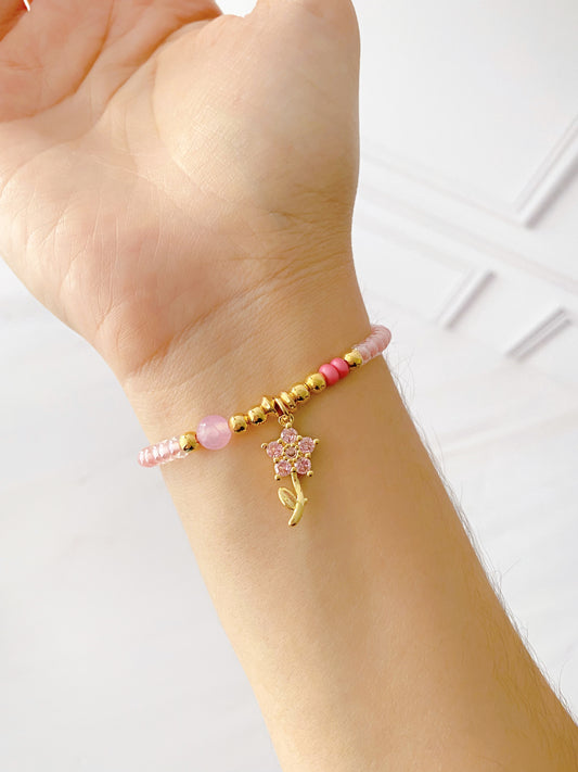 Pulsera Flor Zirconias