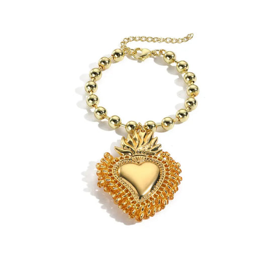 Pulsera Sagrado Corazón Chunky