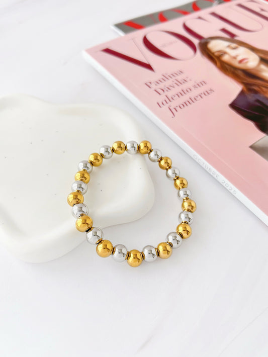 Pulsera Bolitas Bicolor #8