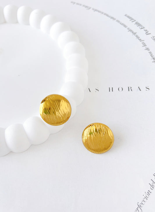 Aretes Círculo con Textura