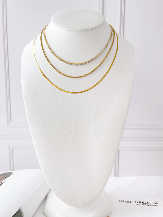 Collar Triple Zirconias