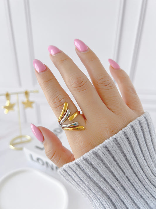 Anillo Líneas Bicolor