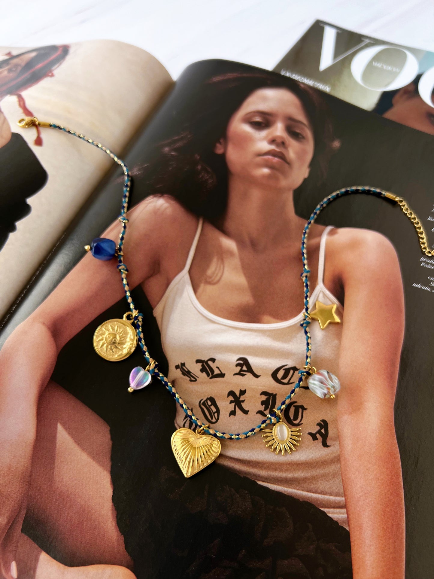 Collar Hilo Varios Dijes