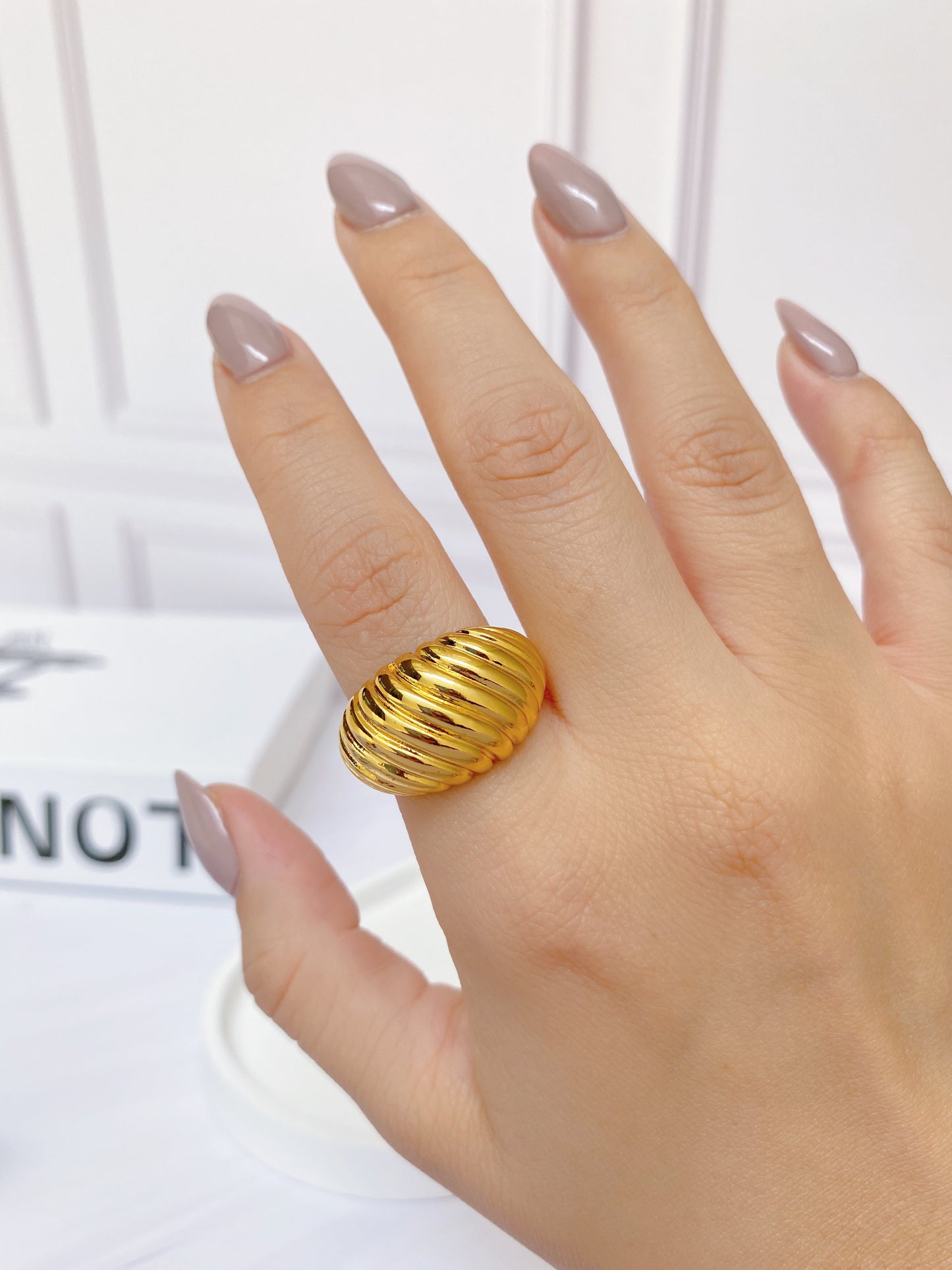 Anillo Caracol Chunky