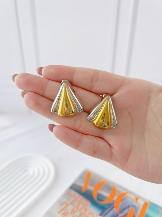 Aretes Triángulo Bicolor