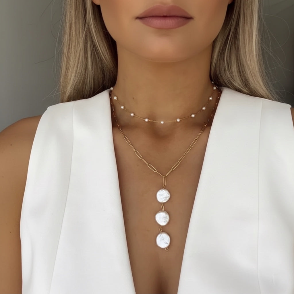Collar Doble Perlas