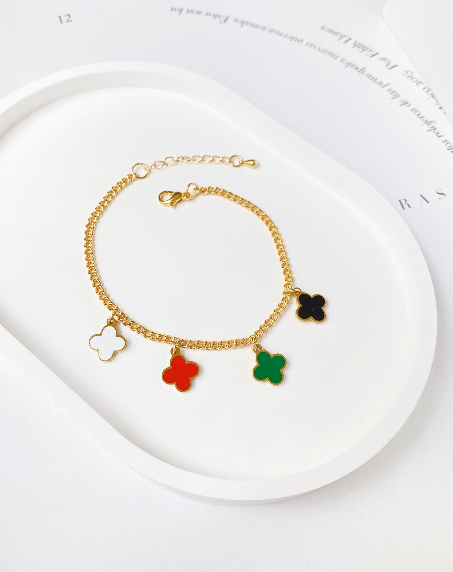 Pulsera Estilo Van Cleef Colores