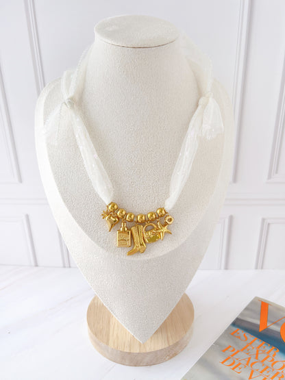 Collar Organza Varios Dijes