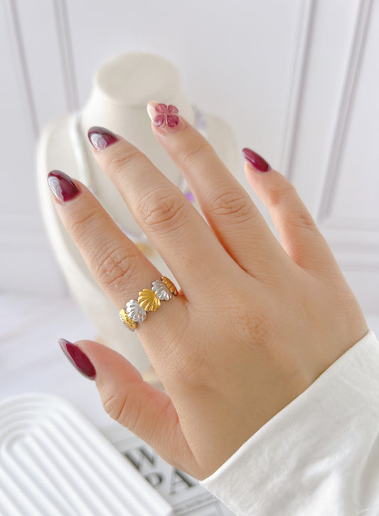 Anillo Conchitas Bicolor