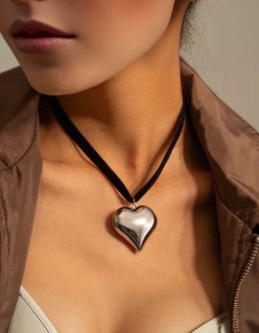 Collar Corazón Chunky