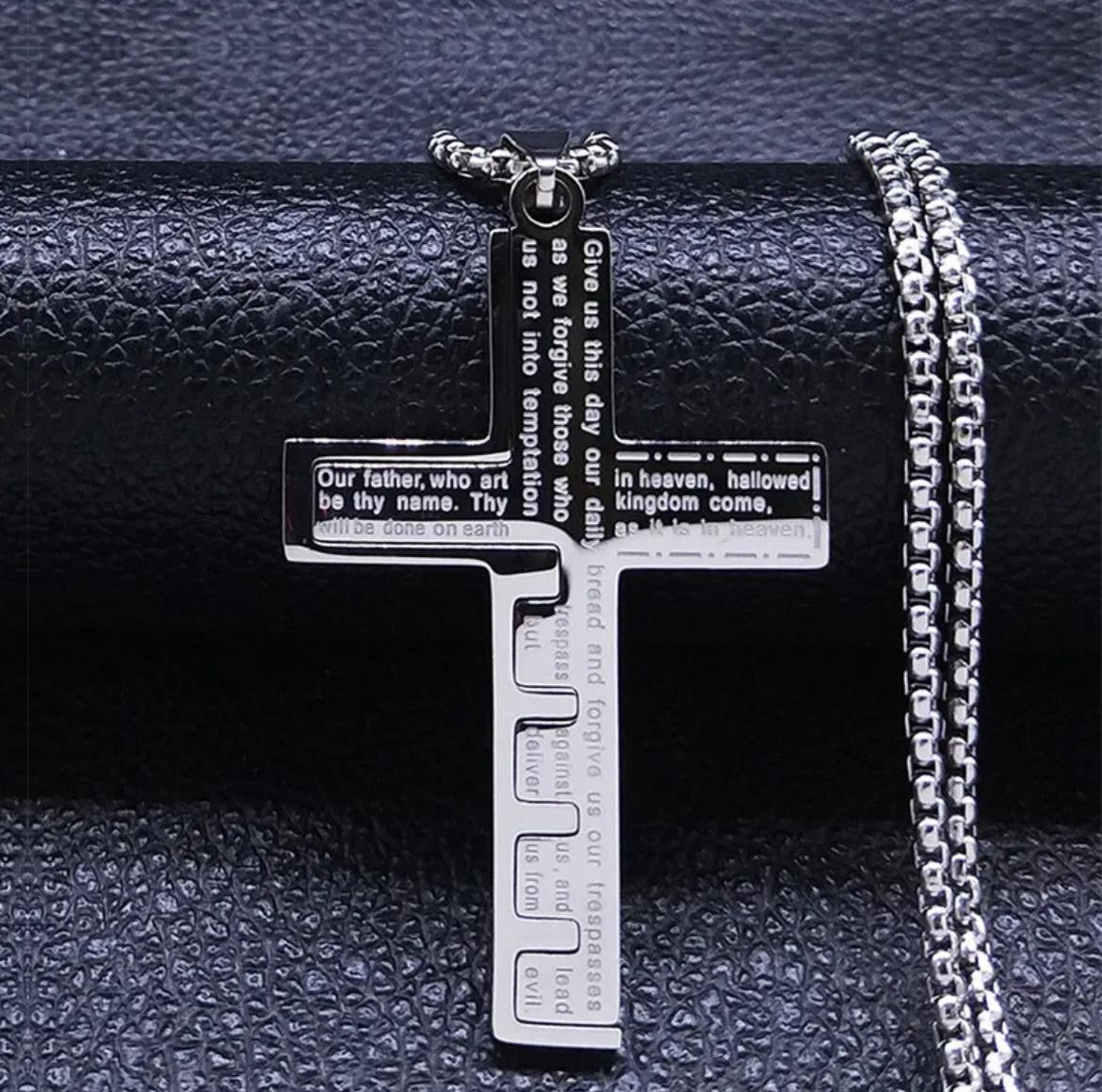 Collar Cruz con Oración