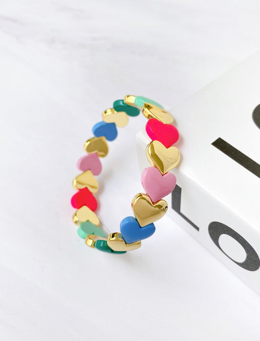 Pulsera Corazones