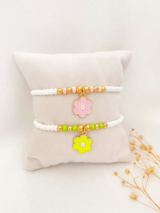 Pulseras flor